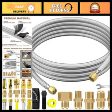12FT High Pressure Braided Propane Hose Exten...