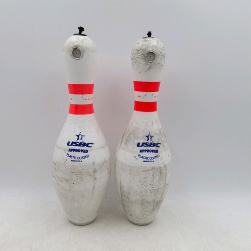 2x Amflite II Qubica USBC Approved Bowling Pin Skittles Man Cave Display Decor - Picture 3 of 6