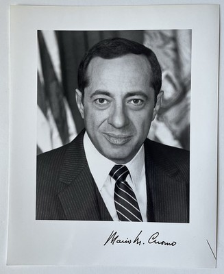 Mario Cuomo (d. 2015) New York Governor Signed Autographed 8x10 Photo