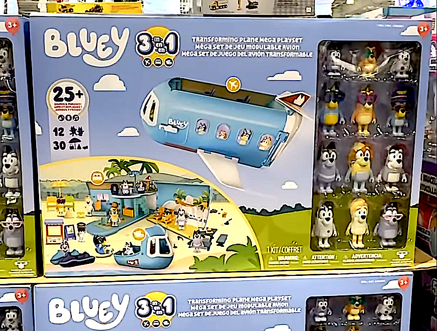 BLUEY 3-IN-1 Transforming Plane Mega Set Ultimate Family Trip