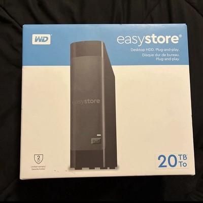 WD - Easystore 20TB External USB 3.0 Hard Drive - Sealed in Original Box!!