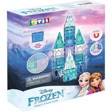Official Disney Frozen Magnetic Tile Castle – 68-Piece STEAM Set with Glitter...