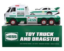 RARE VINTAGE 2016 Hess Toy Truck and Dragster - MIB Collector Grade