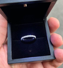 Classic 2.50 Ct Round Cut Moissanite Women  s Ring 14K White Gold Plated