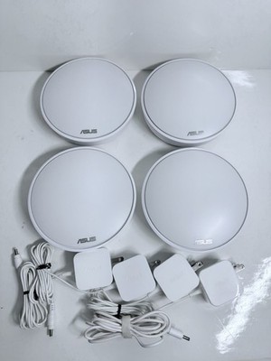 ASUS Lyra MAP-AC2200 Complete Home Wi-Fi Mesh Tri Band System Lot Of 4. Tested.