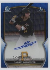 2023 Bowman Draft Chrome Prospect Blue Wave Refractor Garret Forrester Auto 0il5