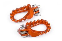 S3 Hard Rock Enduro FußRasten Aluminium Orange FüR Yamaha YZ 125 (CE16) 2006-21