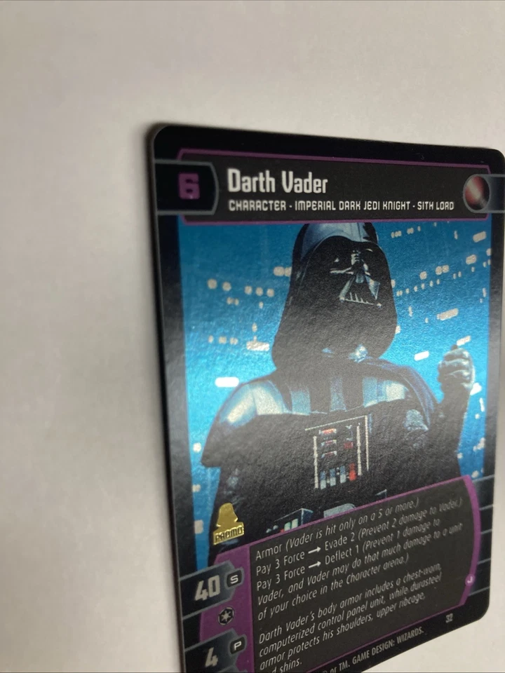 Lámina promocional Star Wars TCG WotC Darth Vader Foto 3 de 4