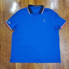 Polo Ralph Lauren Polo Shirt Mens XL Classic Fit Embroidered Pony USA Flag