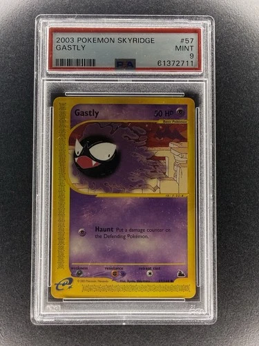 2003 Pokemon Sky Ridge 57/144 Gastly Skyridge Psa 9