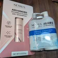 Lot Of 3 Nexxus Advanced Therappe Shampoo and Humectress Conditioner/Dry Shampoo