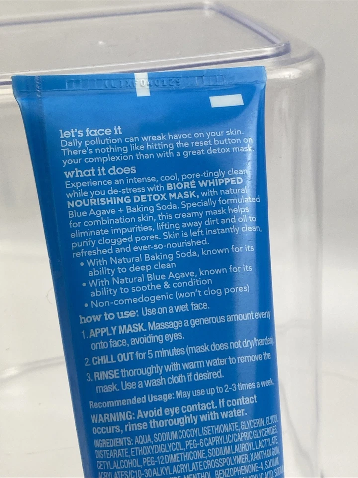 Biore Blue Agave Baking Soda Whipped Nourishing Detox Mask - Image 4 of 4
