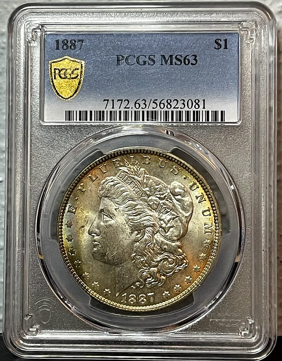 MS 63 Graded 1887 Year Morgan US Dollars (1878-1921) for sale | eBay