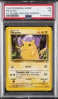 1999 POKEMON BASE SET UNLIMITED E3 STAMP-YELLOW CHEEKS #58 PIKACHU PSA 1
