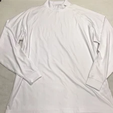 FOOTJOY Shirt Men 2XL White Long Sleeve Mock Neck Base Layer Golf Performance