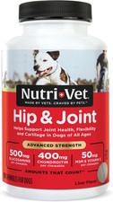 Nutri Vet Hip Joint Advanced Strength Chewable Tablets for Dogs 90 Count