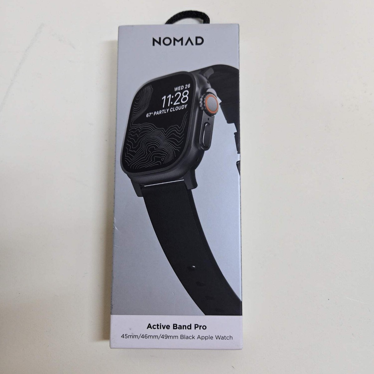 New NOMAD Black Leather Active Band Pro Apple Watch Band | eBay