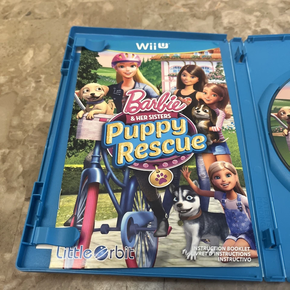 Barbie & Her Sisters Puppy Rescue (Nintendo Wii U, 2015) Complete CIB - Image 3 of 4