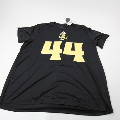 Cal Poly Mustangs adidas Short Sleeve Shirt Men's Black New with Tags XXL 44
