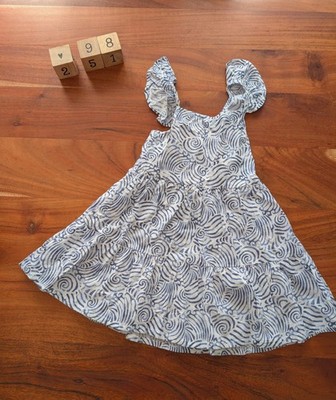 Primark Sommerkleidchen Mädchen Gr. 98 blau-weiß