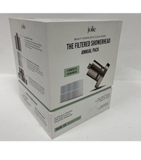 Brushed Steel Jolie Filtered Showerhead 3 Extra Replacement Filters