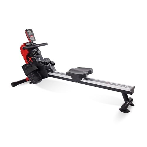 STAMINA MAGNETIC ROWER ROWER MACHINE WITH SMART WORKOUT APP - BLACK-RED