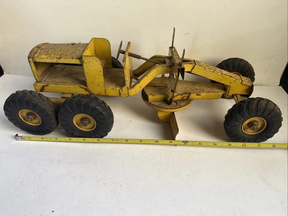 Vintage Ny-lint Nylint Road Grader Pressed Steel - Image 2 of 4