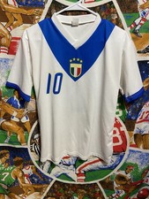 Italy Mens Soccer White Size Small Francesco Totti Vintage Soccer Jersey