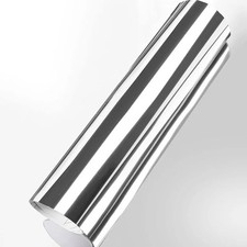 Silver Mirror Chrome Vinyl Wrap Film Self Adhesive Car Wrap DIY Decal