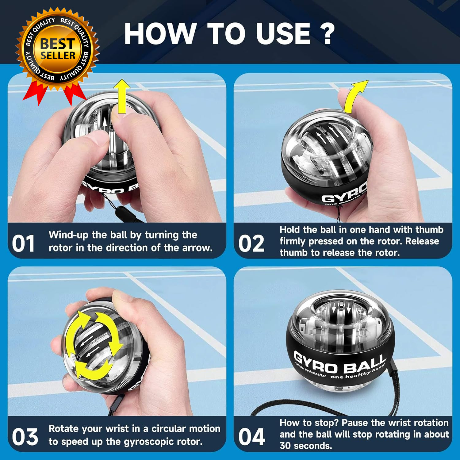 Torque Ball Hand Exerciser, Grip Strength Trainer