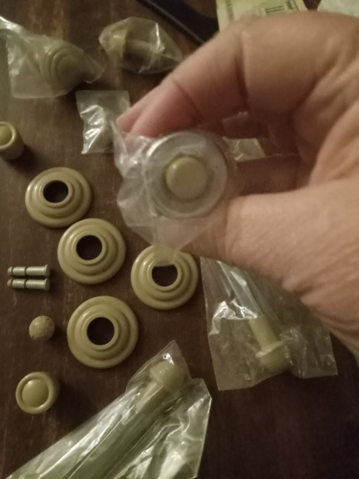 1949 Ford Dash Knob Kit.....push Botton Starter Button.....window Knobs......