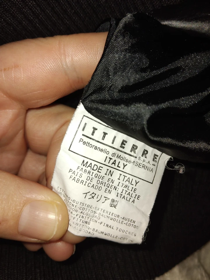 Emporio Armani EA7 men's  Bomber Jacket Black Size 52 (L/XL) designer label  - Image 3 of 4