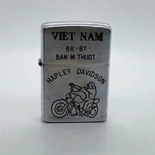 Zippo Vietnam 1966 PAT 2517191 Harley Spark Confirmation Used Collectible