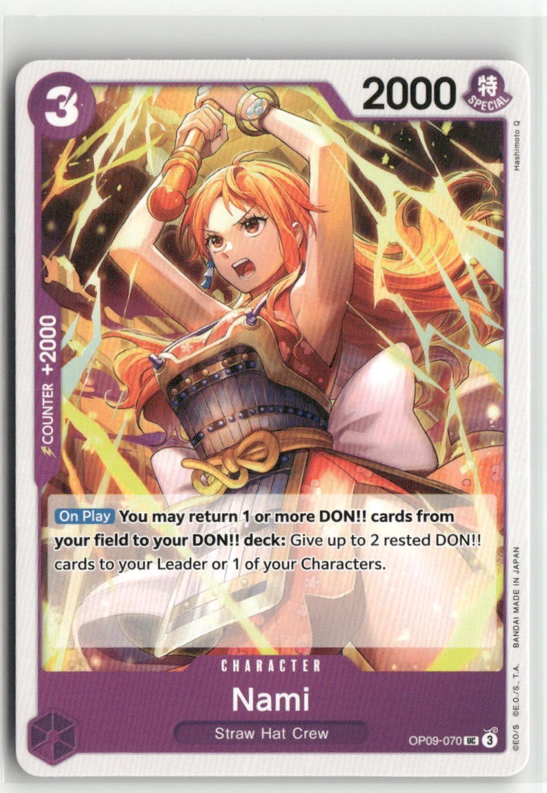 Nami OP09-070 UC Emperors in the New World One Piece Card Game | eBay