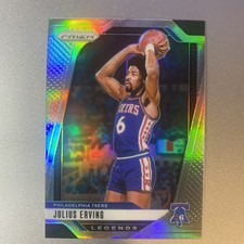 2024-25 Prizm Julius Erving SILVER PRIZM card #292 76ERS HOF