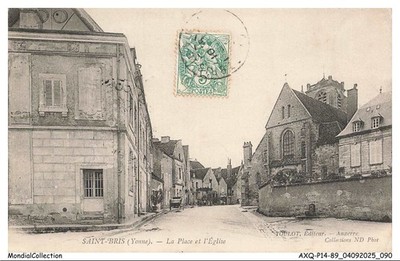 AXQP14-1242-89 - Saint-Bris - Der Platz Und die Kirche