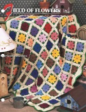Field Of Flowers   Annie's Attic Crochet Afghan Pattern Page