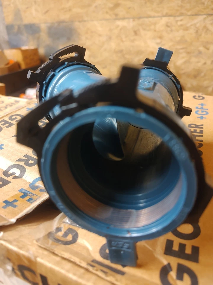 Caja de 10-George Fisher 52602 2" PPFR Fusible Camiseta Sanitaria Wye Nueva Foto 3 de 4