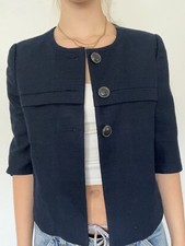 J.crew 3/4 Length Sleeve Navy Blue Jacket