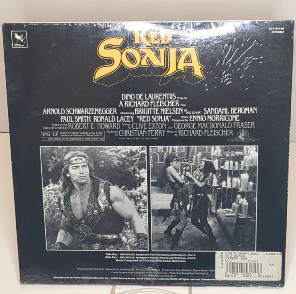 ENNIO MORRICONE original soundtrack RED SONYA Varese Sarabande 1985 / SEALED - Image 3 of 4