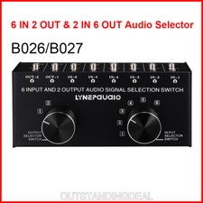Audio Selector Audio Input Signal Selector Switch 6 IN 2 OUT  2 IN 6 OUT ot25