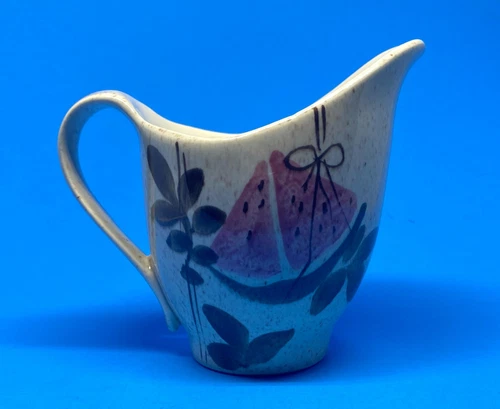 Vintage Red Wing Pottery Creamer Tampico Pattern MCM Watermelon USA
