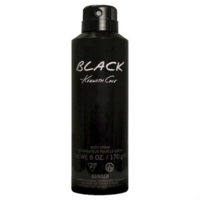 Black by Kenneth Cole 6 oz All Over Body Spray for Men New In Can