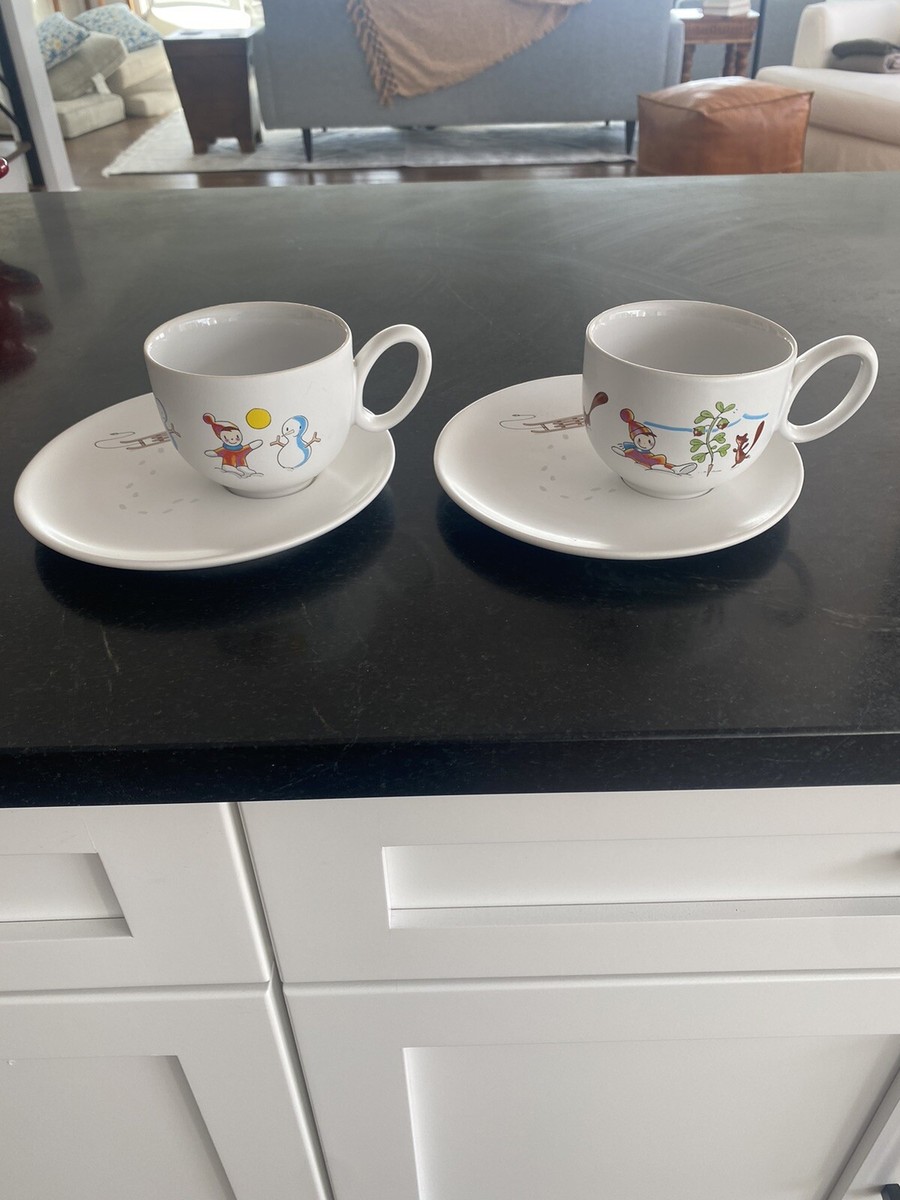 Alessi Miriam Mirri Cup And Saucer Snow Sledding Winter | eBay