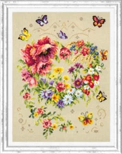 Magic Needle Counted Cross-Stitch Kit Shine of Your Heart 100-144
