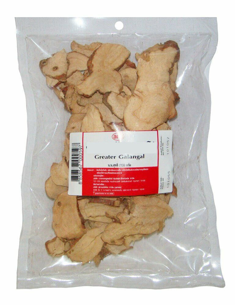 Galangal Root Sun Dried Ideal for Authentic Thai Tom Yum Soups Broths 200g