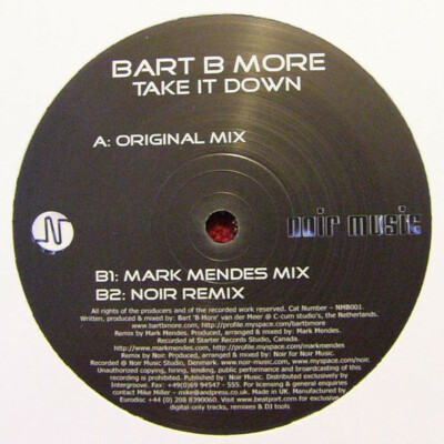 Bart B More    Take It Down  - VINYL NEU