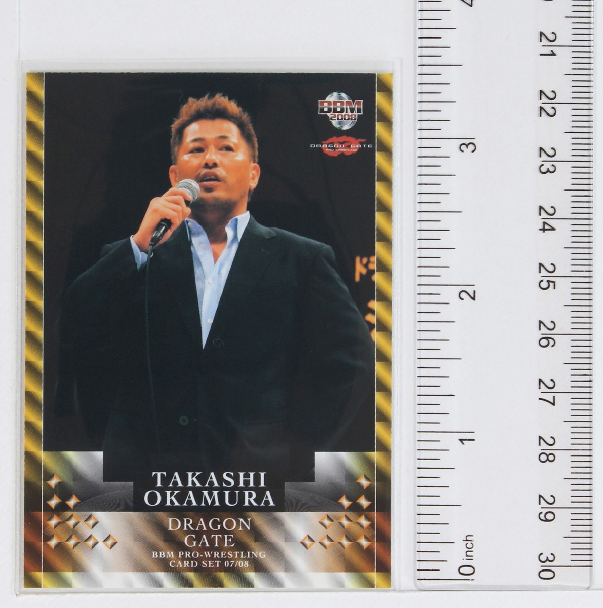 TAKASHI OKAMURA - 2008 BBM DRAGON GATE Pro-Wrestling Trading Card