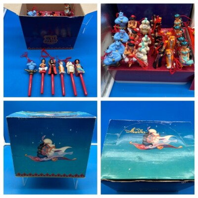 (Lot of 19) Very Rare 1993 Disney Aladdin Sunkisses Pen Party Store Display! Set