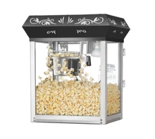 Popper Machine Pop Corn Maker Hot Electric Oil Kettle Vintage Retro Movie Time